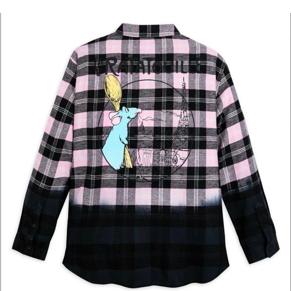 Disneyland  Epcot Ratatouille plaid shirt